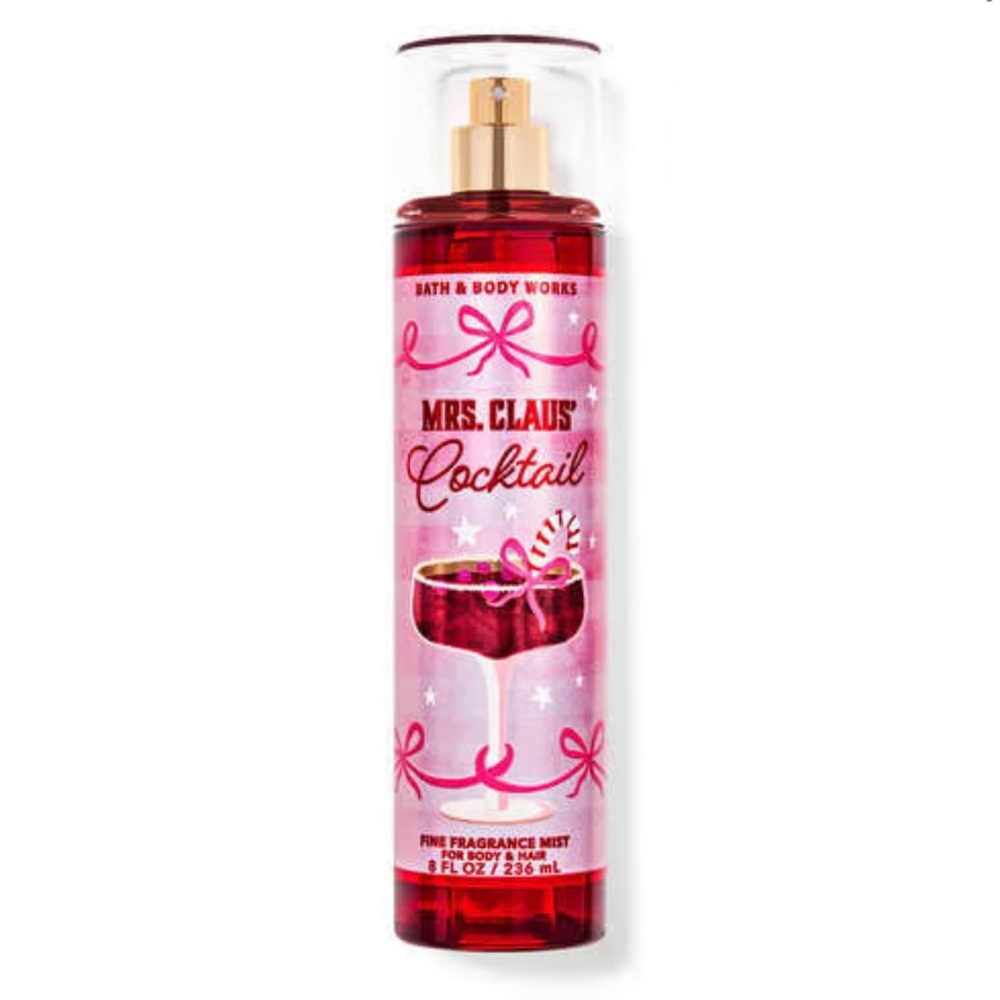New Bath & Body Works 8oz Mrs. Claus' Cocktail Fine Fragrance Mist